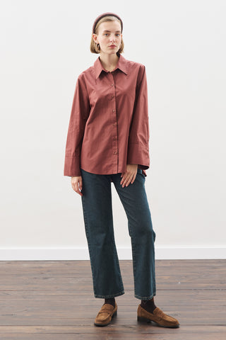 Classic Shirt With Wide Cuffs Cinnamon Bark