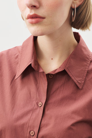 Classic Shirt With Wide Cuffs Cinnamon Bark