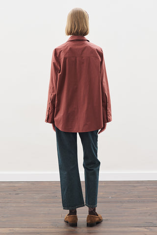 Classic Shirt With Wide Cuffs Cinnamon Bark