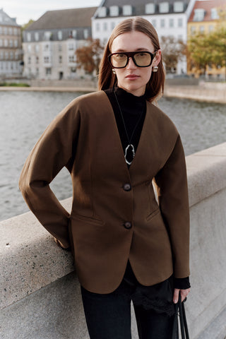 Studio Blazer Dark Brown