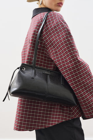 Stripe-Detail Bag Black