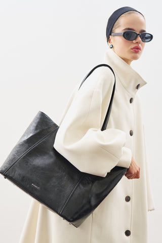SQUARE TOTE ÇANTA SİYAH