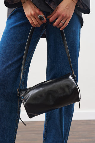 Nour Leather Bag Black