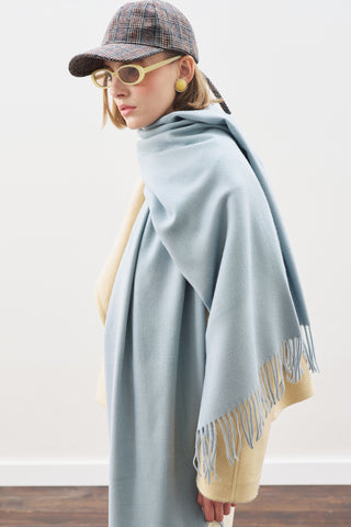 Cashmere Feel Scarf Blue