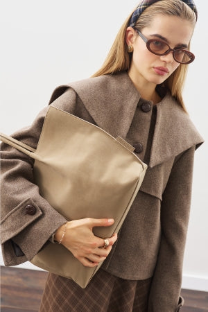 Suede Momo Bag Beige