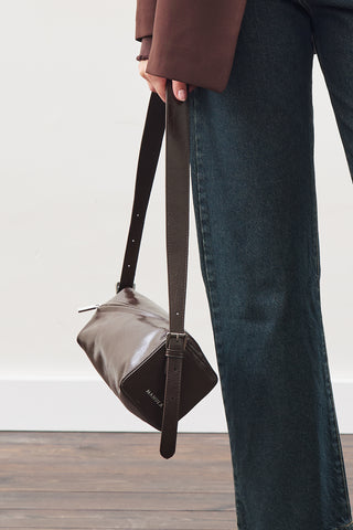 Nour Leather Bag Brown