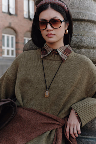 Chunky Oversized Sweater Dark Green