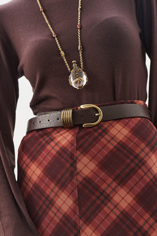 ANTİK TOKALI KEMER KAHVERENGİ