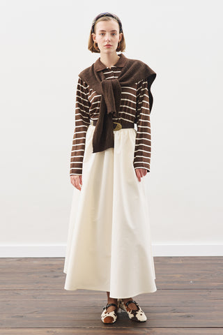 Ruffled Premium Skirt Soft Yellow