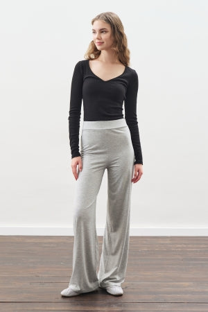 Knotted Trouser Set Grey Melange