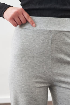 Knotted Trouser Set Grey Melange