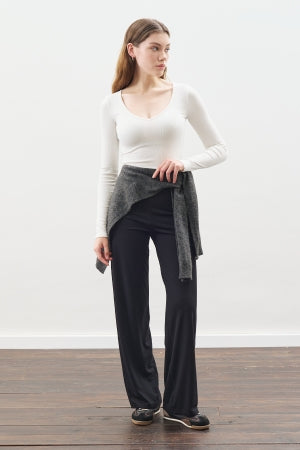 Knotted Trouser Set Black