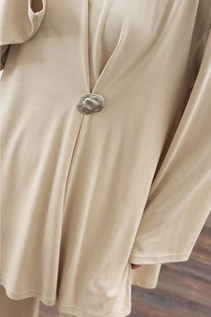 Knotted Trouser Set Stone