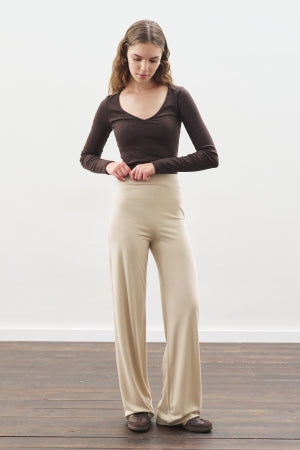 Knotted Trouser Set Stone