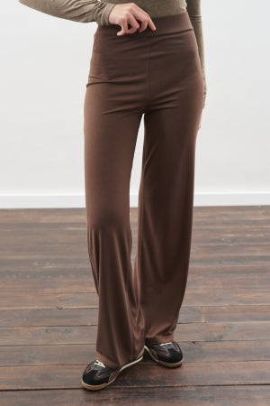 Knotted Trouser Set Brown