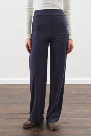 Knotted Trouser Set Navy Blue