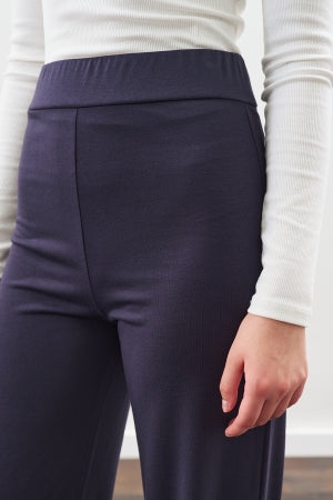 Knotted Trouser Set Navy Blue