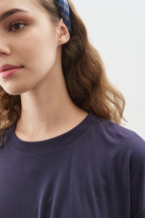 Knotted Trouser Set Navy Blue