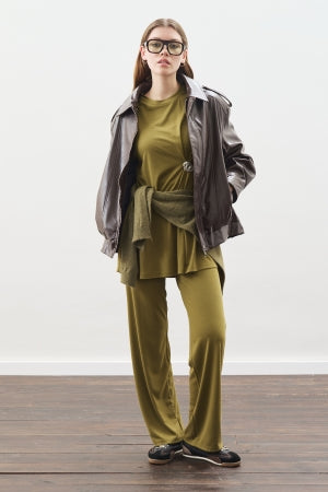 Knotted Trouser Set Green