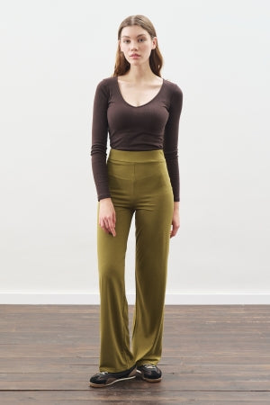 Knotted Trouser Set Green