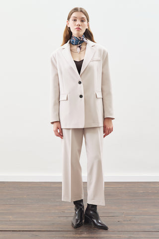 Oversized Cut Blazer Beıge