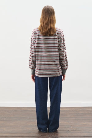 Oversized Polo T-Shirt Grey