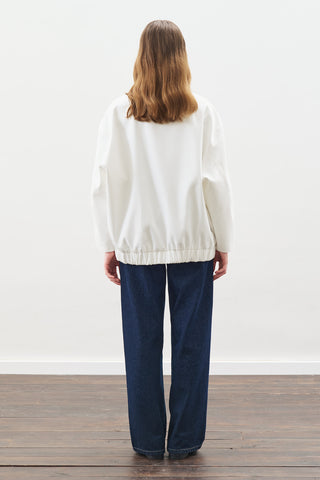 Tailored Bomber Jacket Ecru