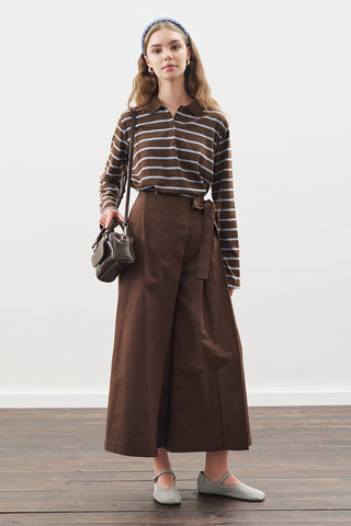 Striped Polo T-Shirt Blue