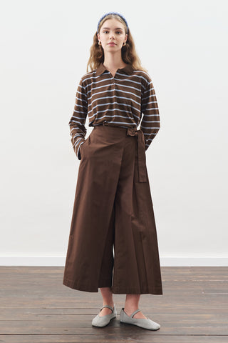 Striped Polo T-Shirt Blue