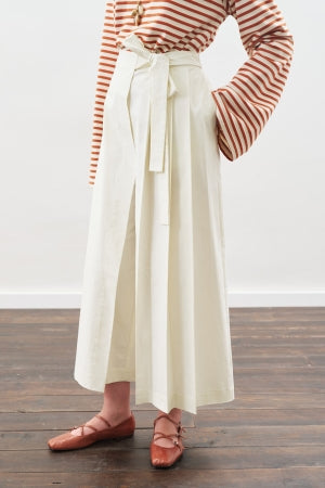 Skirt Style Pants Ecru