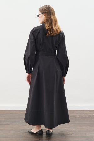 Tie Neck Dress Black