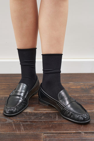 Seamless Ankle Socks Black