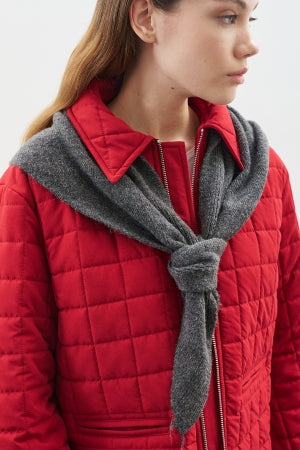 Triangle Knit Scarf Anthracite