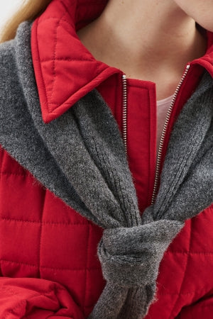 Triangle Knit Scarf Anthracite