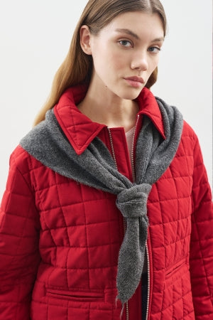 Triangle Knit Scarf Anthracite