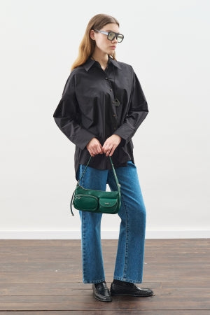 Oversized Statement Shirt Black