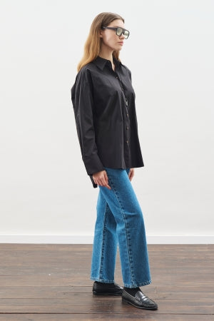 Oversized Statement Shirt Black