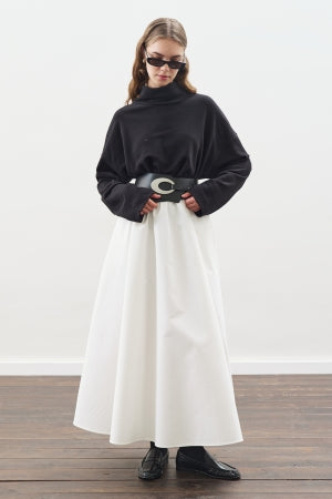 Oversized High Neck Sweatshirt Black