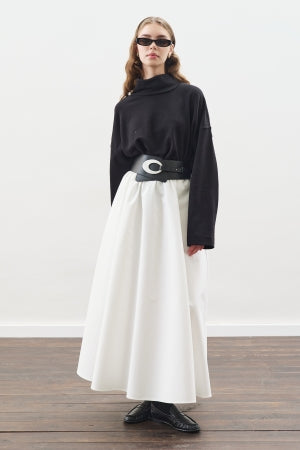 Oversized High Neck Sweatshirt Black