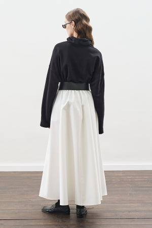 Oversized High Neck Sweatshirt Black