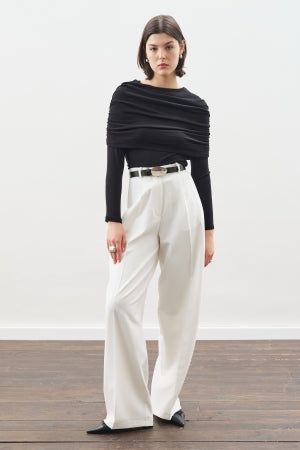 Ruched Detail Blouse Black