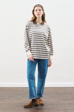 Oversized Polo T-Shirt Blue