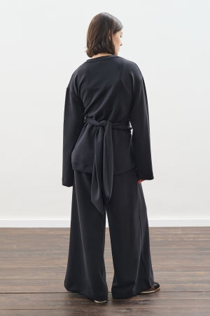 Soft Modal Tie Sweatshirt Anthracite