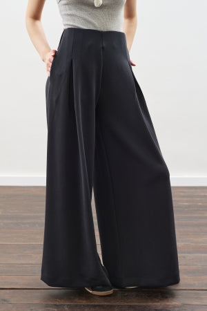 Soft Modal Wide Leg Trousers Anthracite