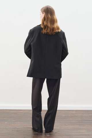 Oversized Cut Blazer Black