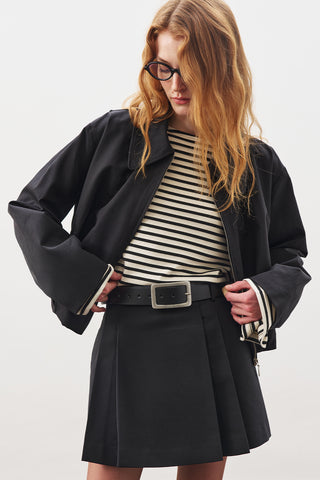 Wrap Mini Skirt Black