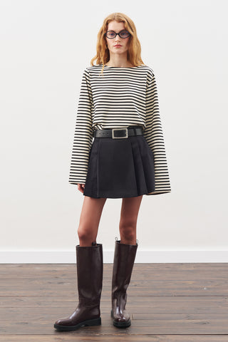 Wrap Mini Skirt Black