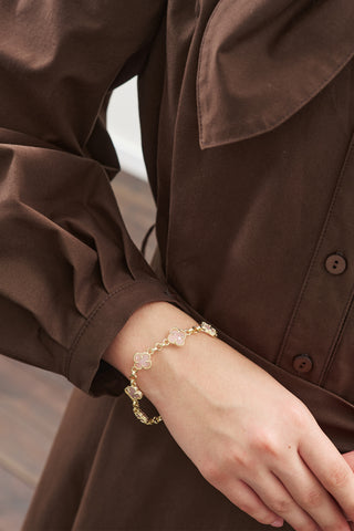 Clover Detail Bracelet Gold