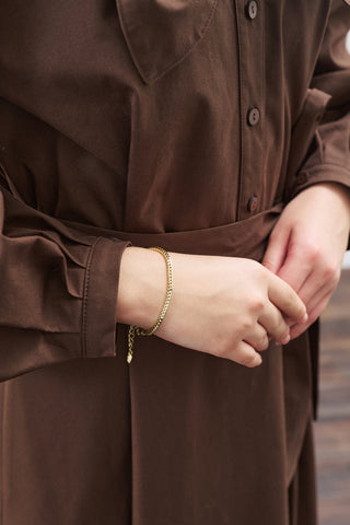 Thick Chain Bracelet Gold