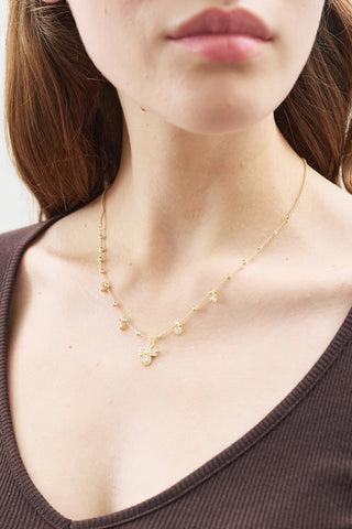 Dragonfly Pendant Necklace Gold